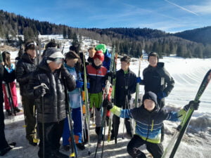 i ragazzi di 3A a Campomulo, sull’Altopiano di Asiago per lo sci di fondo 