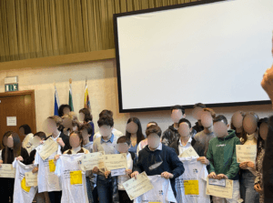 Foto premiazione degli alunni